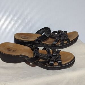 Clarks Brown Sandals Sz 10